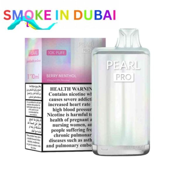 smokeindubai PODSALT Pearl Pro 10000 Puffs Price in Dubai BERRY MENTHOL 2