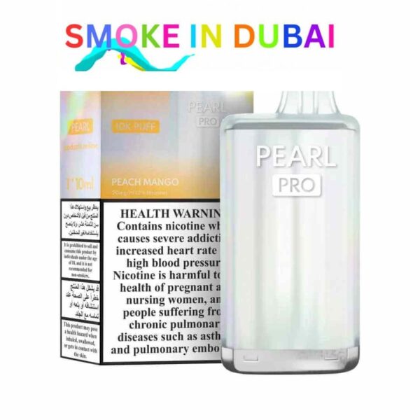 smokeindubai PODSALT Pearl Pro 10000 Puffs Price in Dubai PEACH MANGO 2