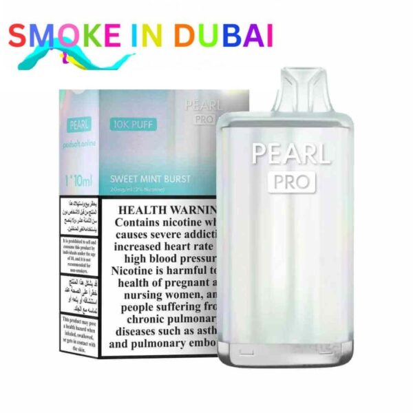 smokeindubai PODSALT Pearl Pro 10000 Puffs Price in Dubai SWEET MINT BURST 2