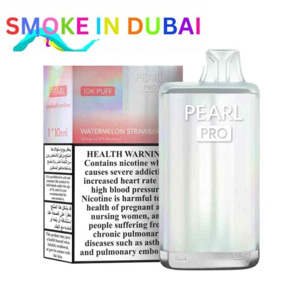 smokeindubai PODSALT Pearl Pro 10000 Puffs Price in Dubai WATERMELON STRAWBERRY 2