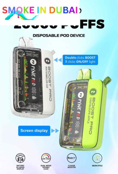 smokeindubai PYNE POD BOOST PRO 20000 Puffs Price in UAE 1