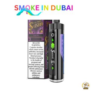 smokeindubai Pod Salt Shisha 8000 Puffs 3mg Disposable Vape Price in Dubai Grape Mint 2