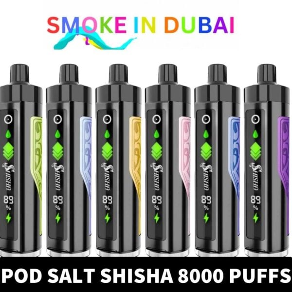 smokeindubai Pod Salt Shisha 8000 Puffs in Dubai 2