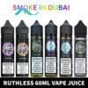 smokeindubai Ruthless 60ml E juice is the leading maker of award winning premium juice and e liquid flavors for electronic vaping. Grab a bottle today