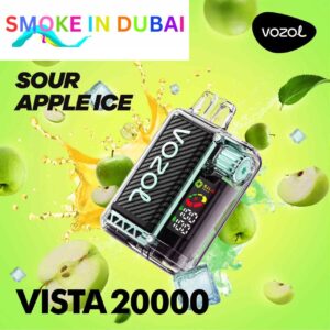 smokeindubai SOUR APPLE ICE vozol vista 20000 price in dubai
