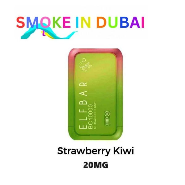 smokeindubai STRAWBERRY KIWI ELF BAR 10000 Puffs 20MG Disposable Vape Price in Dubai