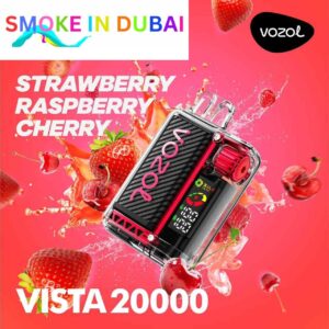 smokeindubai STRAWBERRY RASPBERRY CHERRY vozol vista 20000 price in dubai