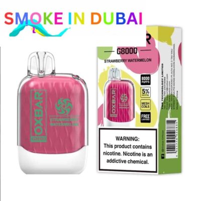 smokeindubai STRAWBERRY WATERMELON Buy OXBAR 8000 Puffs in UAE OXBAR G8000 Disposable in Dubai OXBAR Disposable Vape Dubai OXBAR 8000 Dubai Vape shop near me