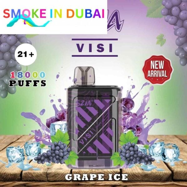 smokeindubai SZIA Visi 18000 Puffs Price in Dubai GRAPE ICE 3