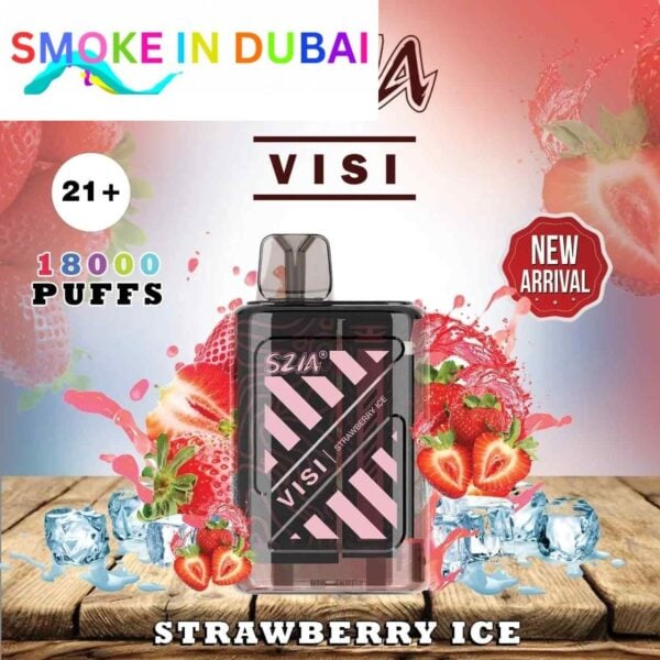 smokeindubai SZIA Visi 18000 Puffs Price in Dubai STRAWBERRY ICE 3