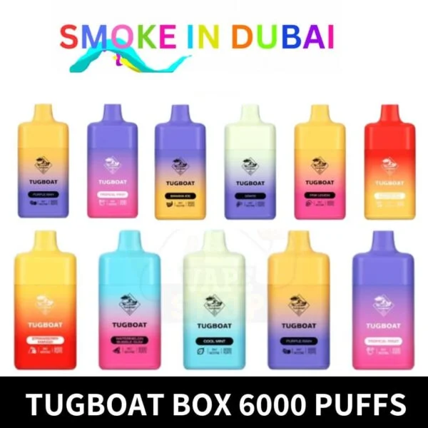 Tugboat Box 2% & 5% nicotine 6000 Puffs Rechargeable Disposable Vape