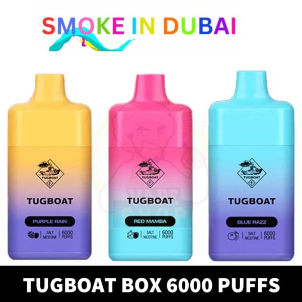Tugboat Box 2% & 5% nicotine 6000 Puffs Rechargeable Disposable Vape
