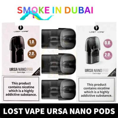 smokeindubai Ursa Pod Cartridge in UAE LOST VAPE Ursa Pods Shop in Dubai URSA Empty Cartridge in Dubai URSA Nano Pods Shop Near Me