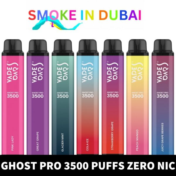 smokeindubai VAPES BARS GHOST PRO Zero Nicotine 3500 Puffs Price in Dubai