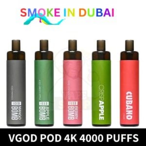 Vgod Pod 4k 4000 Puffs 20MG & 50MG Disposable Vape In UAE