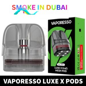 Vaporesso Luxe X Pods Cartridge 0.4ohm 0.8ohm Empty Replacement Pods Mesh Coils (2PCS) in Dubai, UAE