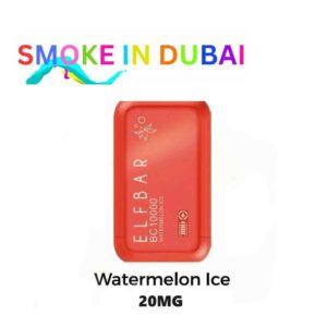 smokeindubai WATERMELON ICE ELF BAR 10000 Puffs 20MG Disposable Vape Price in Dubai