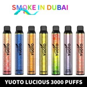 Youto Lucious 3000 puffs Disposable Vape in vape shop uae