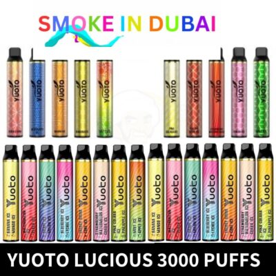 Youto Lucious 3000 puffs Disposable Vape in vape shop uae