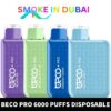 smokeindubai beco pro 6000 puffs price in dubai