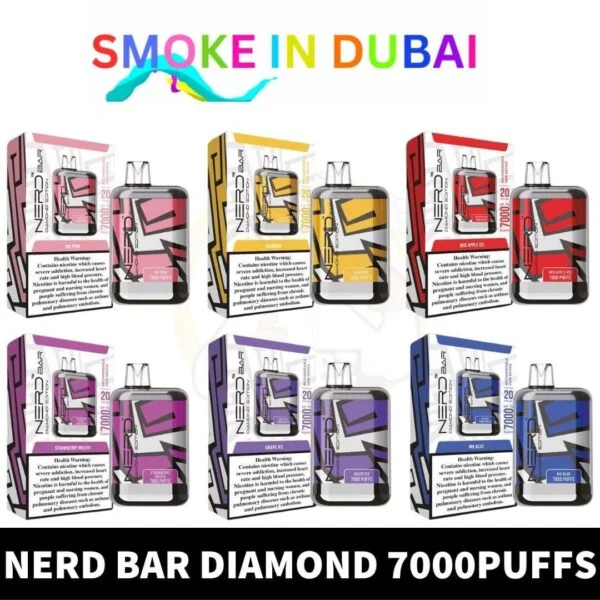 smokeindubai best Buy Nerd Bar Diamond Disposable Vape 7000Puffs Rechargeable Vape in UAE Nerd Bar 7000Puffs Nerd Bar Diamond 7000Puffs Near me vape dubai
