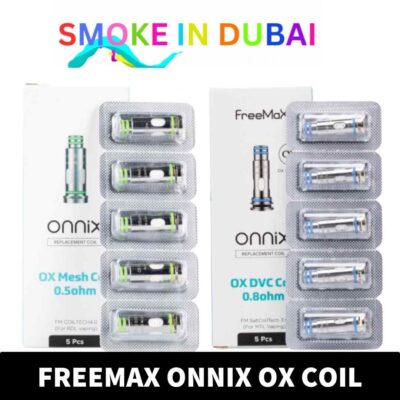 smokeindubai best Onnix OX DVC Replacement Coils of 5 PCS in UAE FREEMAX Onnix OX DVC Coil Available Resistance 0.8ohm 0.5ohm 1.0 ohm 1.2ohm