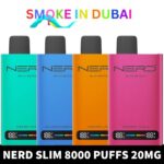 NERD Slim 8000 Puffs 20MG Nicotine Disposable Vape