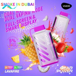 smokeindubai vozol gear power 20000 puffs price in dubai LAVAFIRE