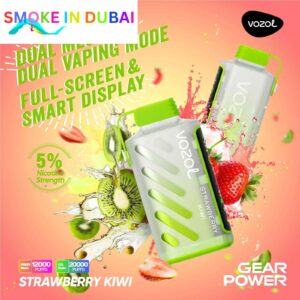 smokeindubai vozol gear power 20000 puffs price in dubai STRAWBERRY KIWI